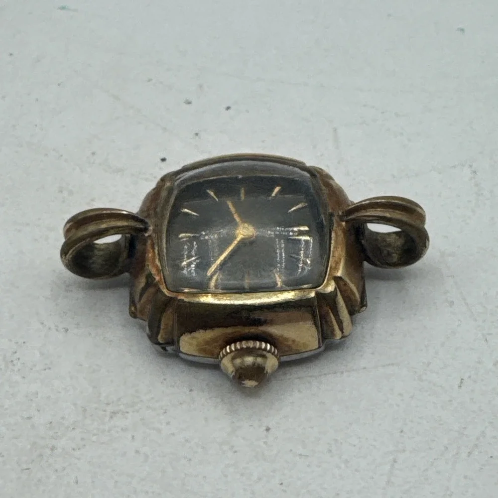 Vintage Zentra Rolled Gold Watch, Women's Not Working Manual Wind Watch 17 Rubis